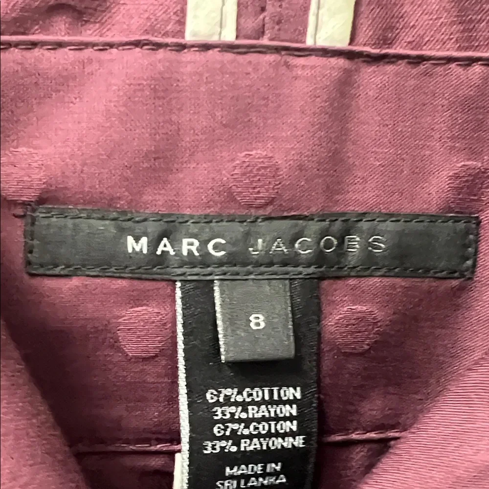 Marc By Marc Jacobs Burgundy Trench Coat - Picture 2 of 5